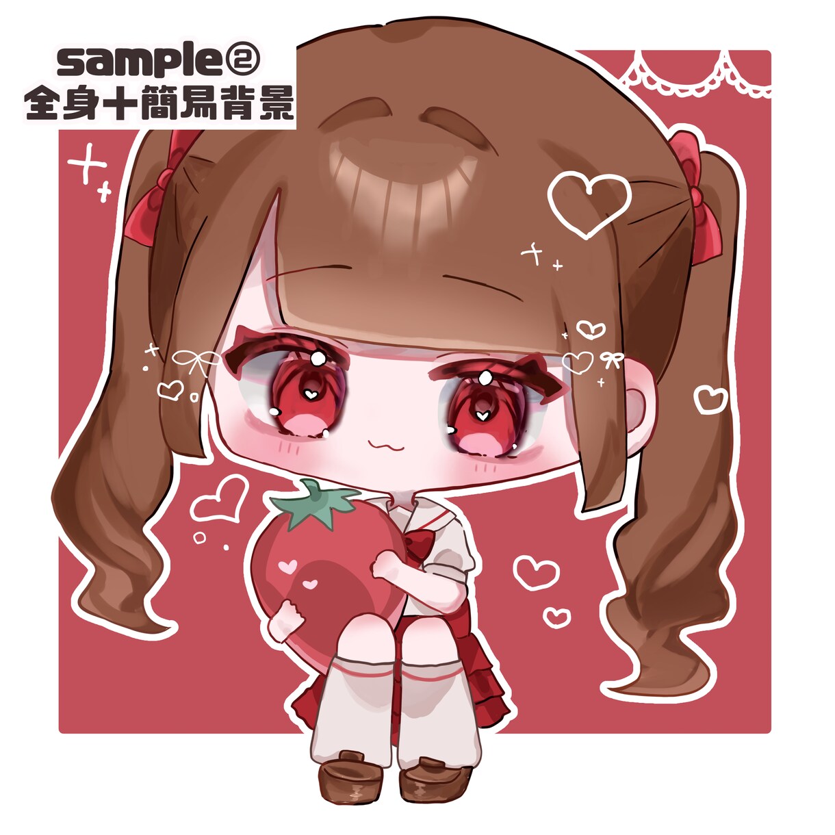 商用利用無料！かわいいミニキャライラスト描きます 動画や配信・アイコン・グッズ等におすすめです♡スピード納品 イメージ5