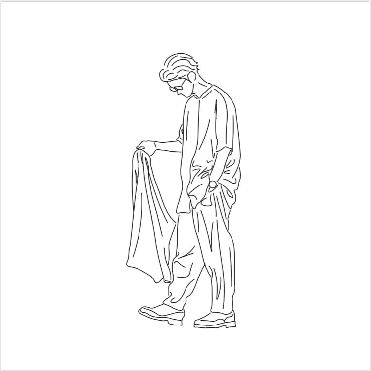 1人用アイコン/似顔絵/イラスト作成します お写真を元におしゃれな線画であなただけのイラスト作成 イメージ5