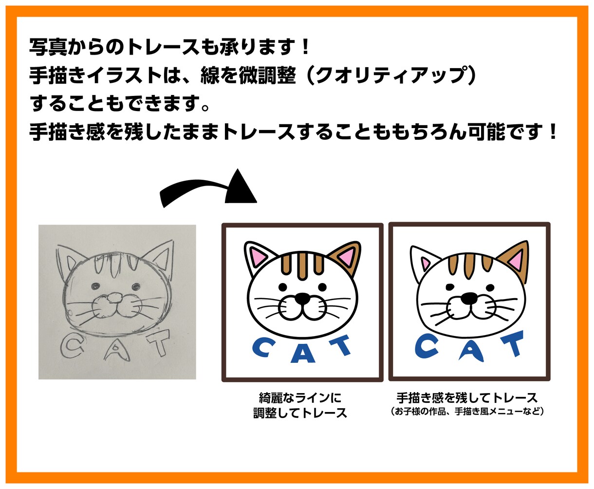 荒い画像・ロゴ・イラストなどトレースいたします お急ぎ対応ご相談ください！イラレで丁寧にデータ化します！ イメージ3