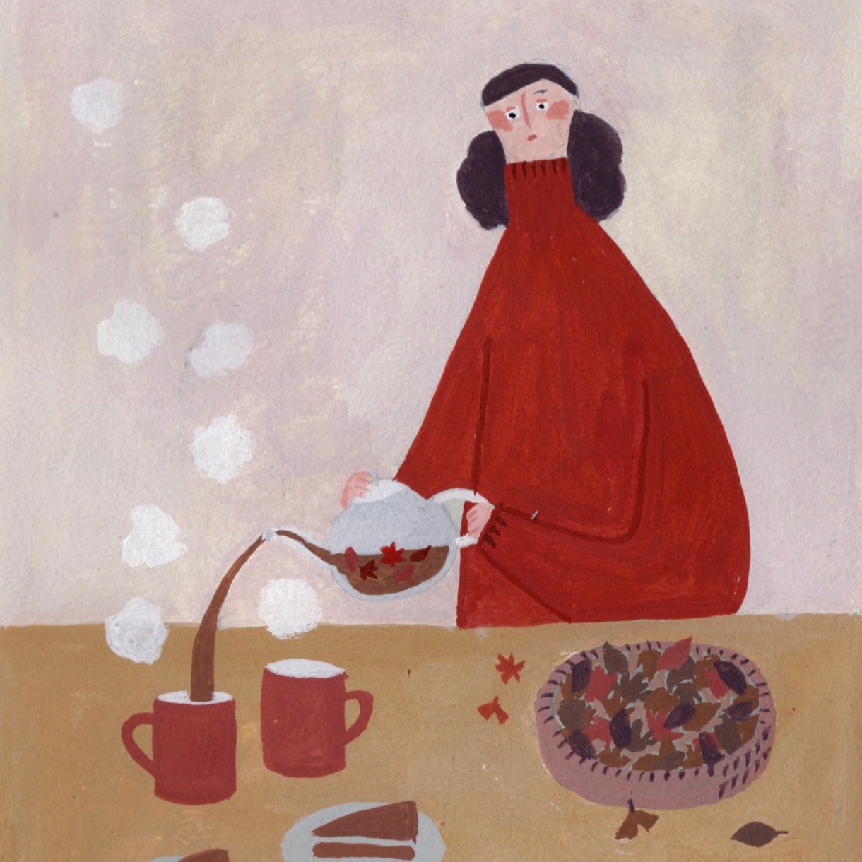 温かみのある人物の絵を描きます 素朴でかわいい絵が挿絵にぴったりです イメージ1