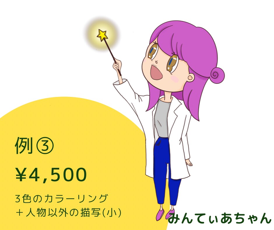レトロかわいい女の子(*´꒳`*)イラスト描きます アイコン挿絵などにどうぞ。3〜4頭身のミニキャラです♪ イメージ4