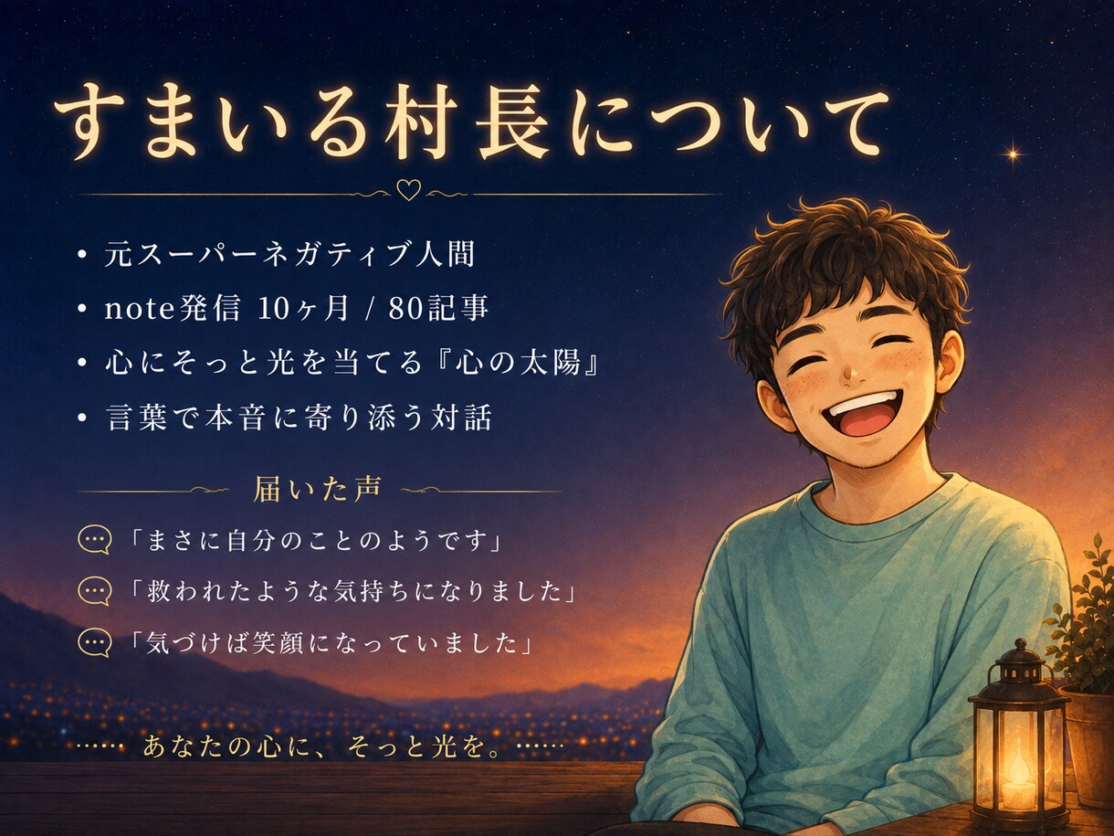 自分には何もない、その心を一緒にほどきます 元スーパーネガティブ人間が、本音と次の一歩を一緒に探します イメージ3