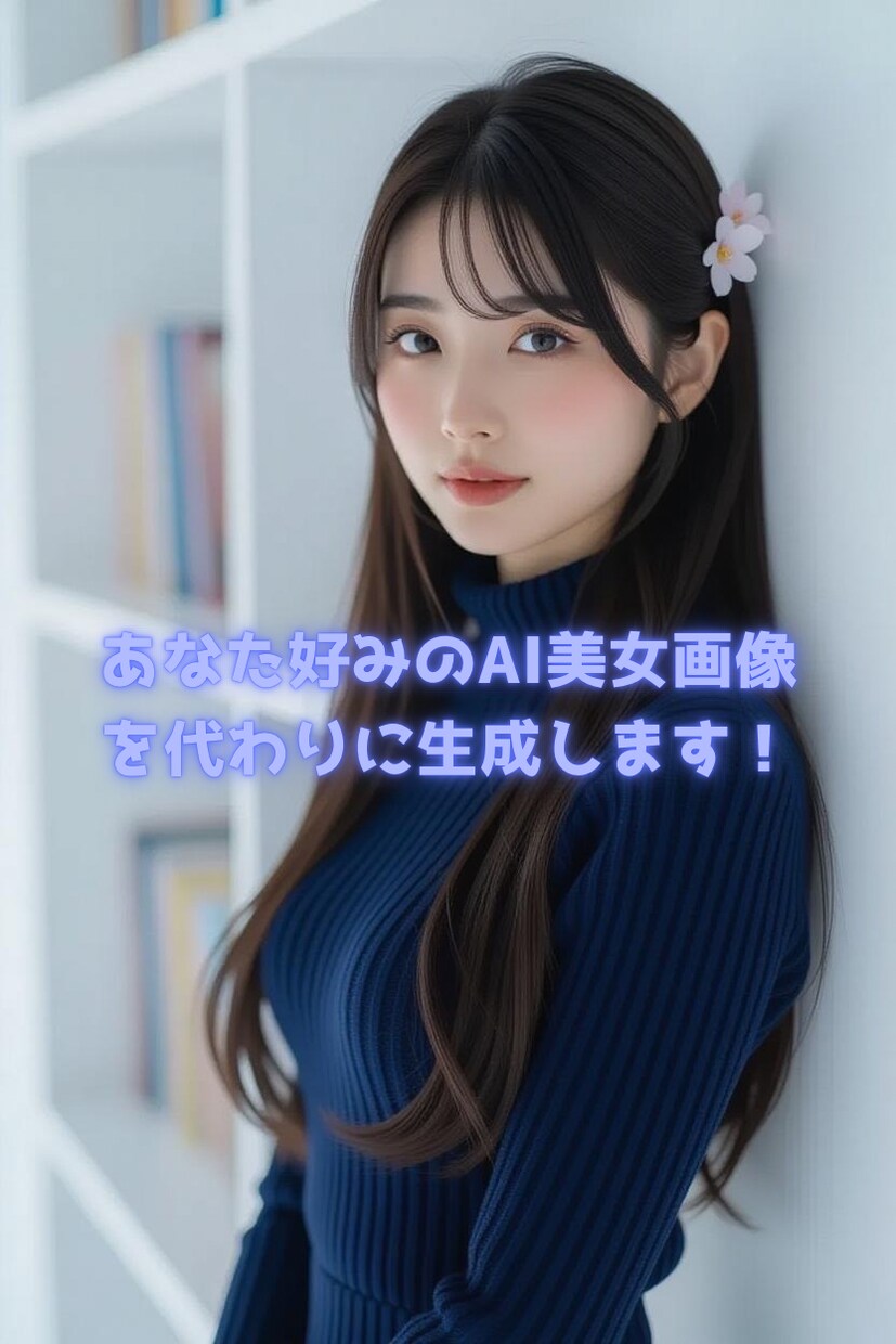 あなた好みのAI美女を代わりに2枚生成します 好みの雰囲気やイメージを伝えるだけ！簡単にAI美女画像作成 イメージ1
