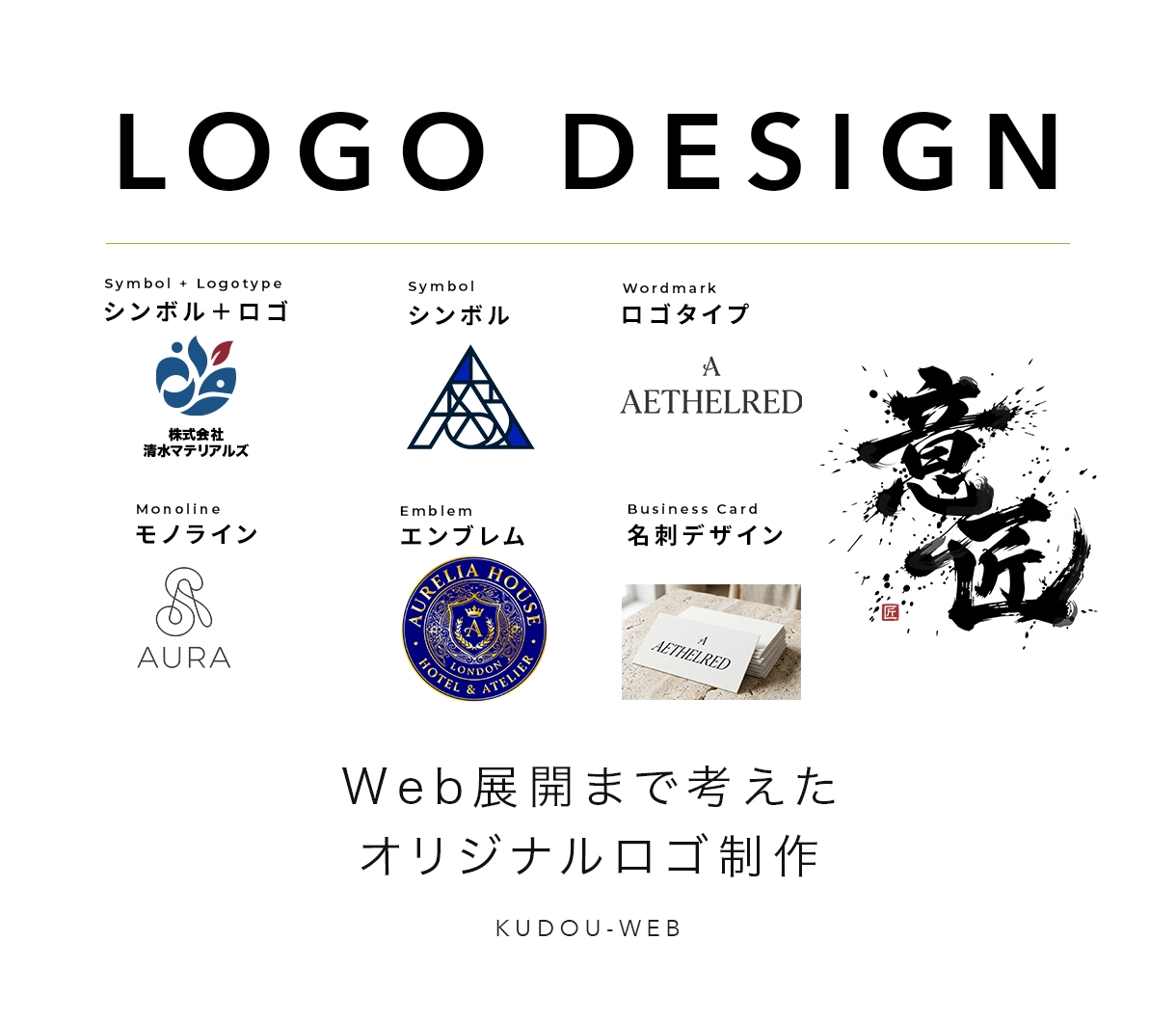 Web展開まで考えたロゴデザイン制作します Web・SNS・印刷物まで使いやすいロゴ制作 イメージ1