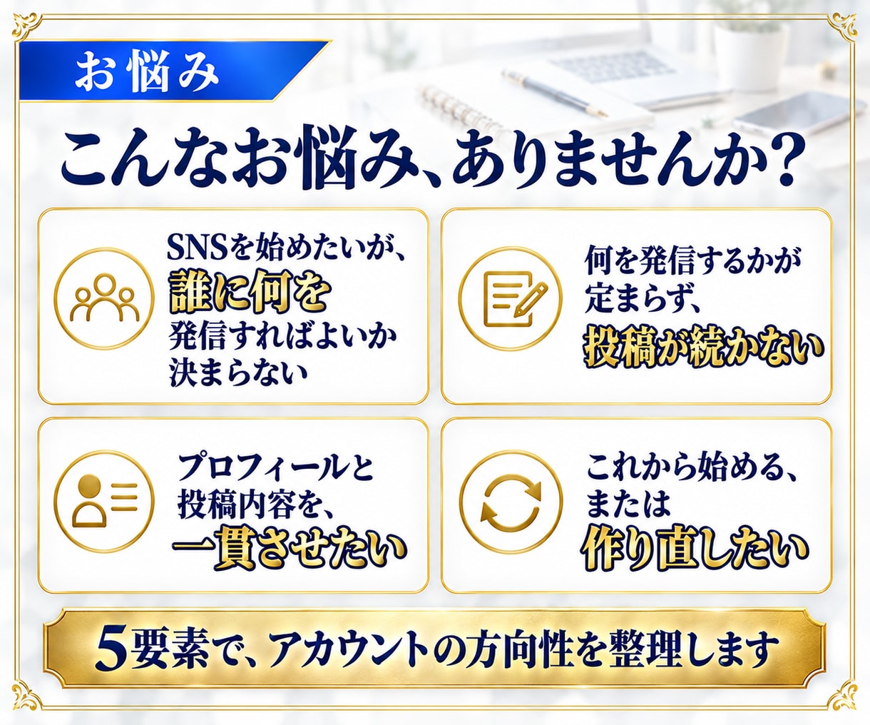 5要素！SNSアカウントの設計図を一式作成します ペルソナからプロフィール案まで、1冊の設計図に整理して納品 イメージ3