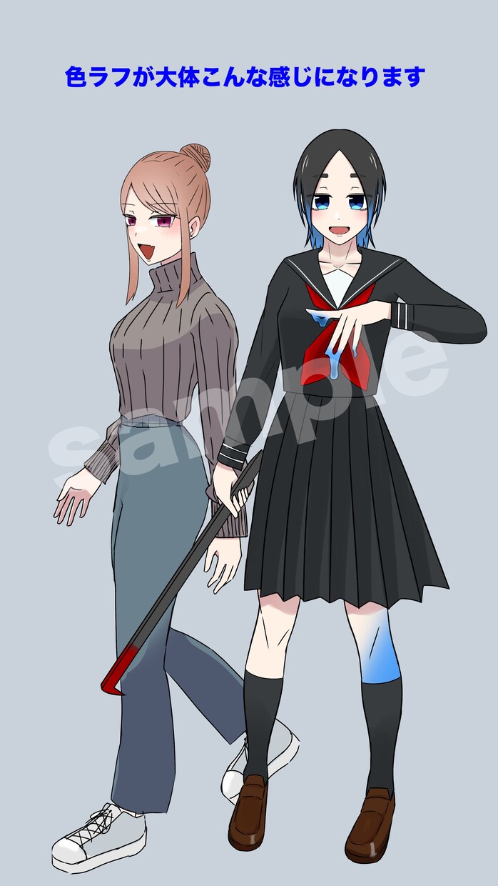 TRPGセッション用のイラストを描きます 線画頑張ります！ 10代20代くらいの女性が得意です！！ イメージ10