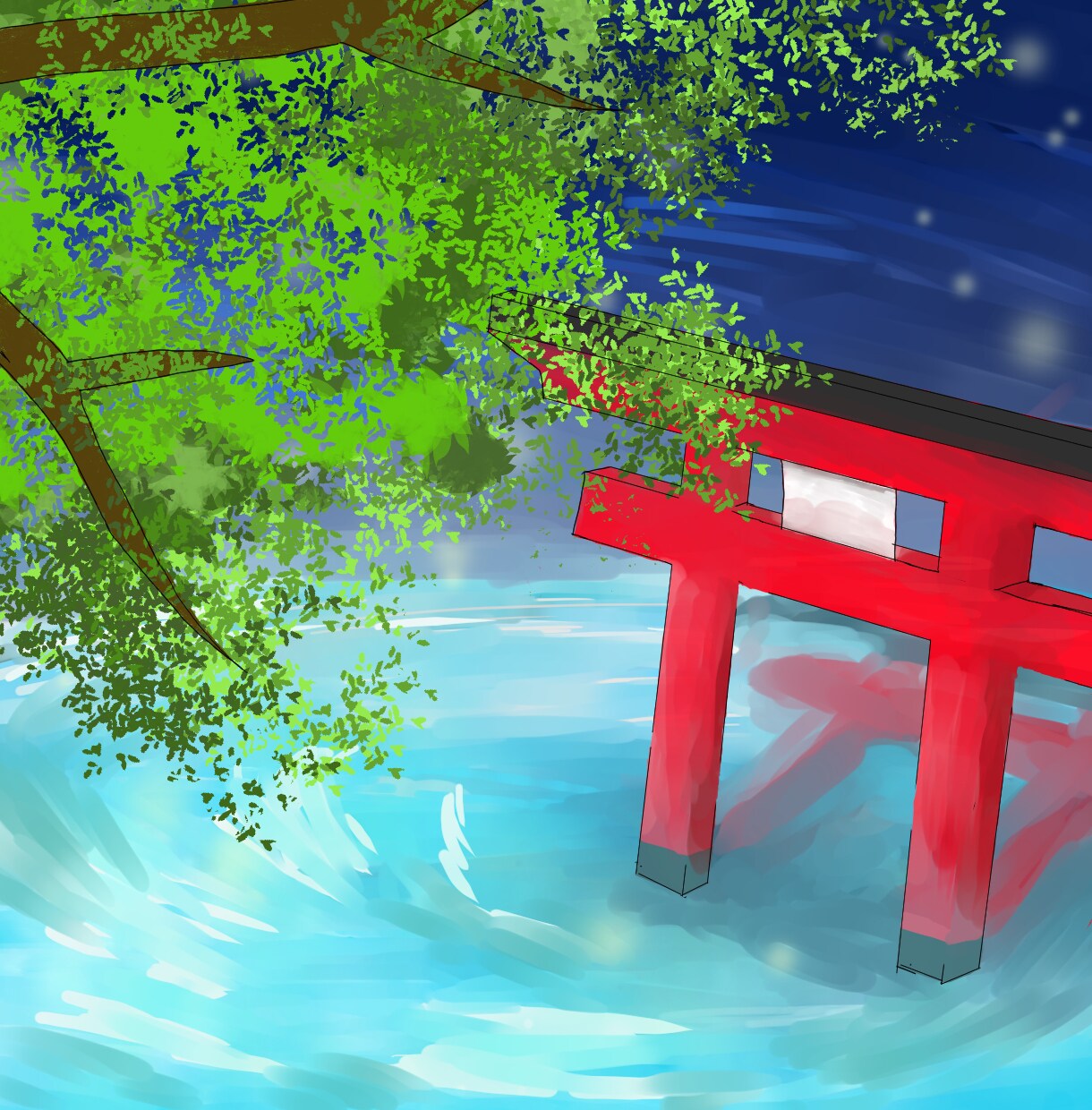 手書き風の背景描きます 背景イラストを使用する様々な場面のイラストを作成します。 イメージ2