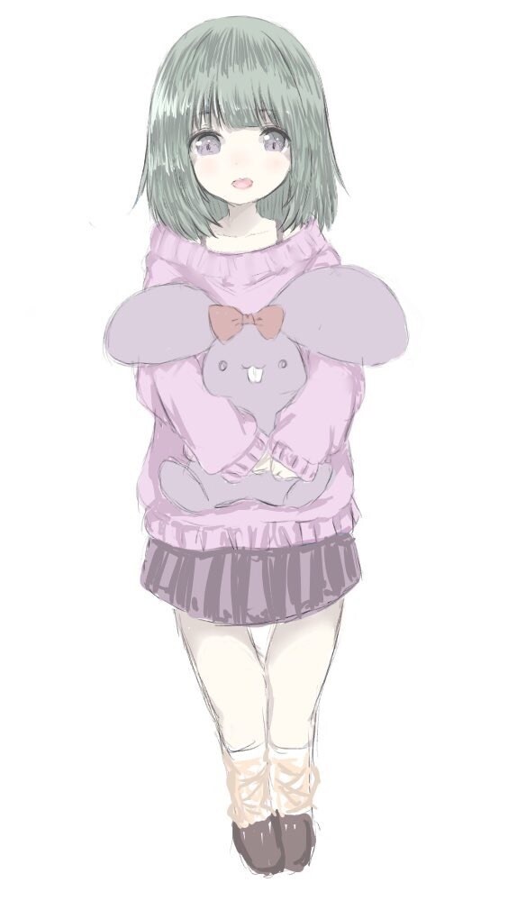 ぬいぐるみ抱いてる女の子描いてまます iPadで書いています。アナログも書きます。 イメージ7