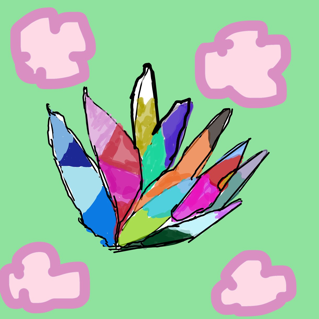 しょしんしゃなのでむずかしくなれてばします オリジナルなお花やミニキャラをがんばります イメージ2