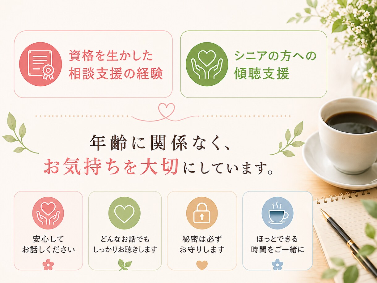 チャット10往復で心に寄り添い丁寧にお聞きします 話すほどじゃない もやもやも否定せず優しく受け止めます イメージ3