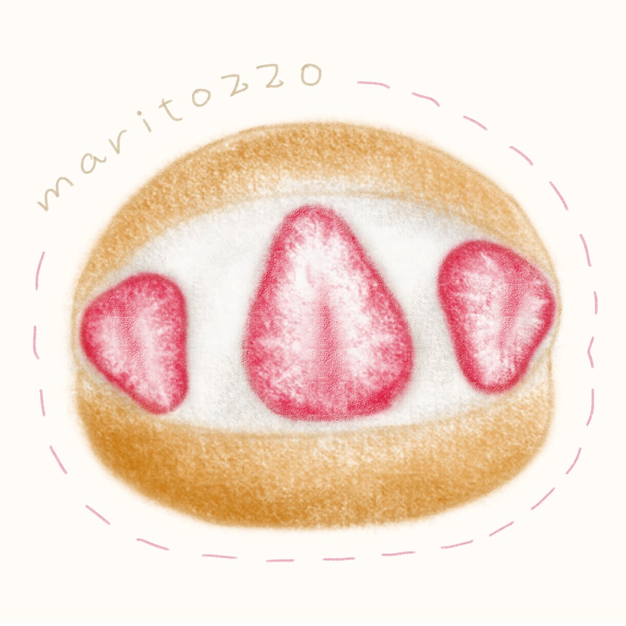 ふわっと可愛い食べ物イラスト描きます ゆるかわで美味しそうなフードイラスト作成します！メニュー等に イメージ2