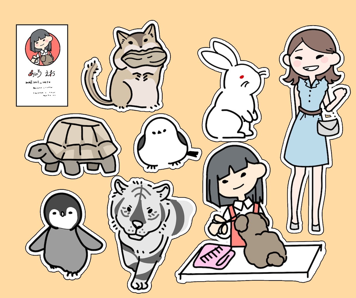 商用利用可！イラスト描きます ゆるいイラスト　1枚¥2000～承ります！ イメージ6