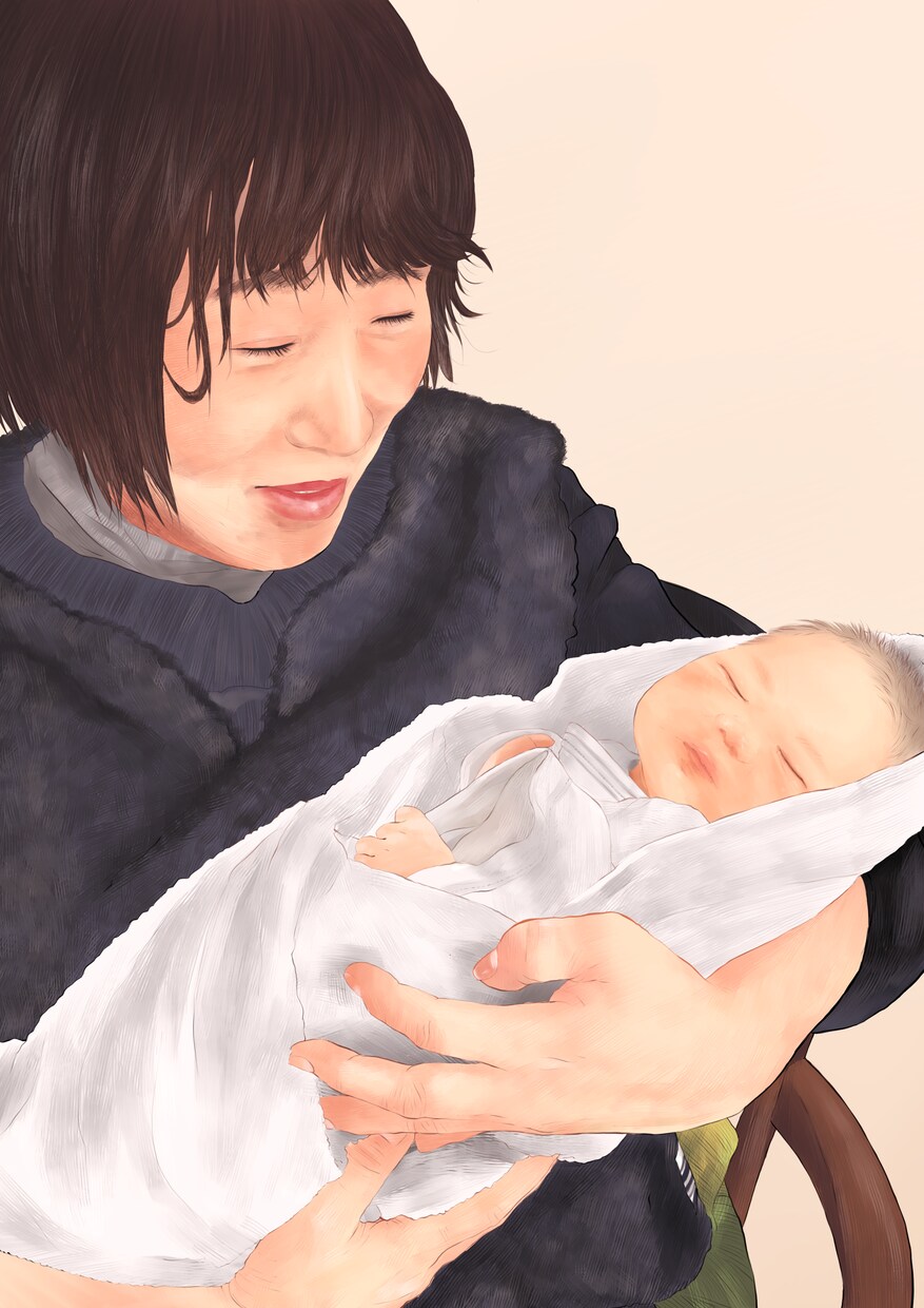 絵本のようなあたたかみのある似顔絵を描きます いただいた写真をもとに、あたたかみのある絵を描きます☺︎ イメージ1