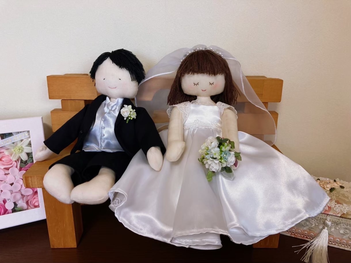 ウェディングベアのドレスつくります お二人の衣装をお気に入りのぬいぐるみに！ イメージ2