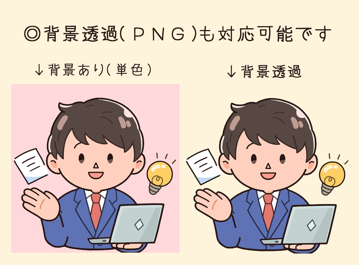 見やすくてイメージ伝わる！人物イラスト描きます くっきりした線で見やすい！カットイラスト、ブログや広告に イメージ2