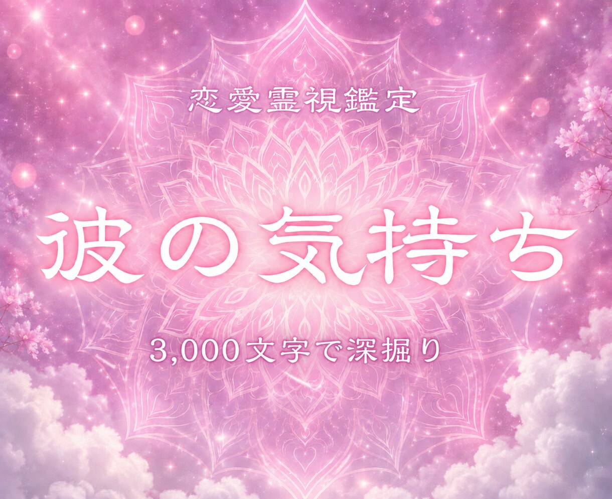 即日｜彼の気持ちテキストPDFでお届けします 3,000字大ボリューム恋愛占い♡相手の本音・展開を見抜く イメージ1