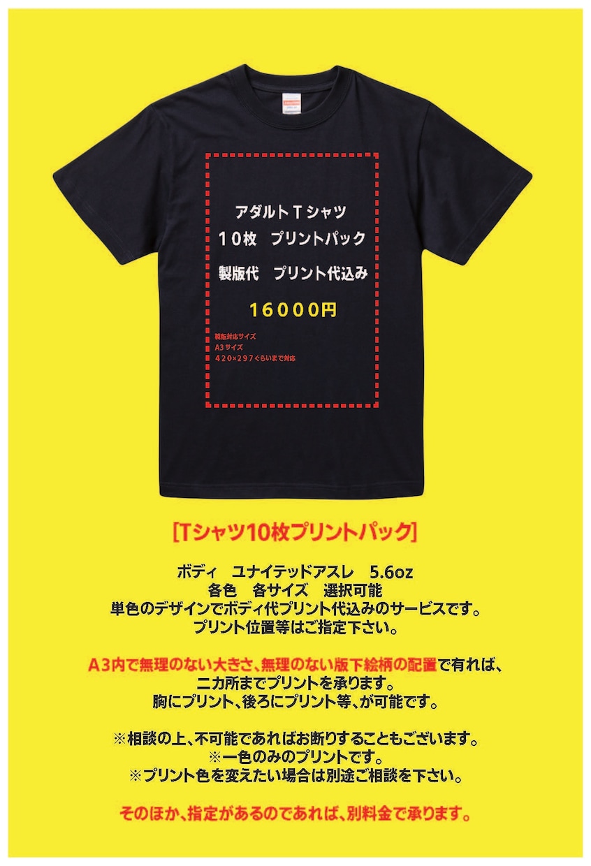 衣類へのシルクスクリーンプリントします Tシャツ等、衣類プリントします イメージ2