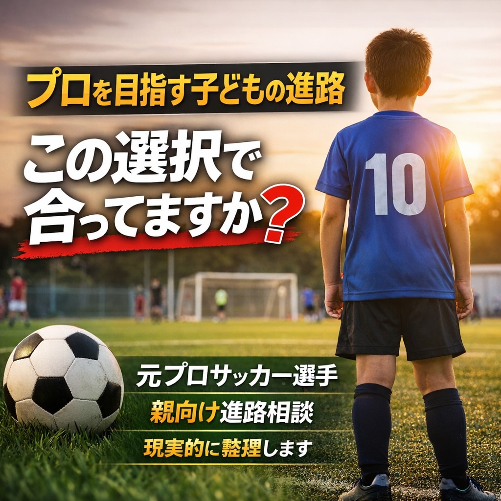プロを目指すお子さんの進路を親目線で整理します プロになるために「今の選択が合っているのか」を一緒に考えます イメージ1