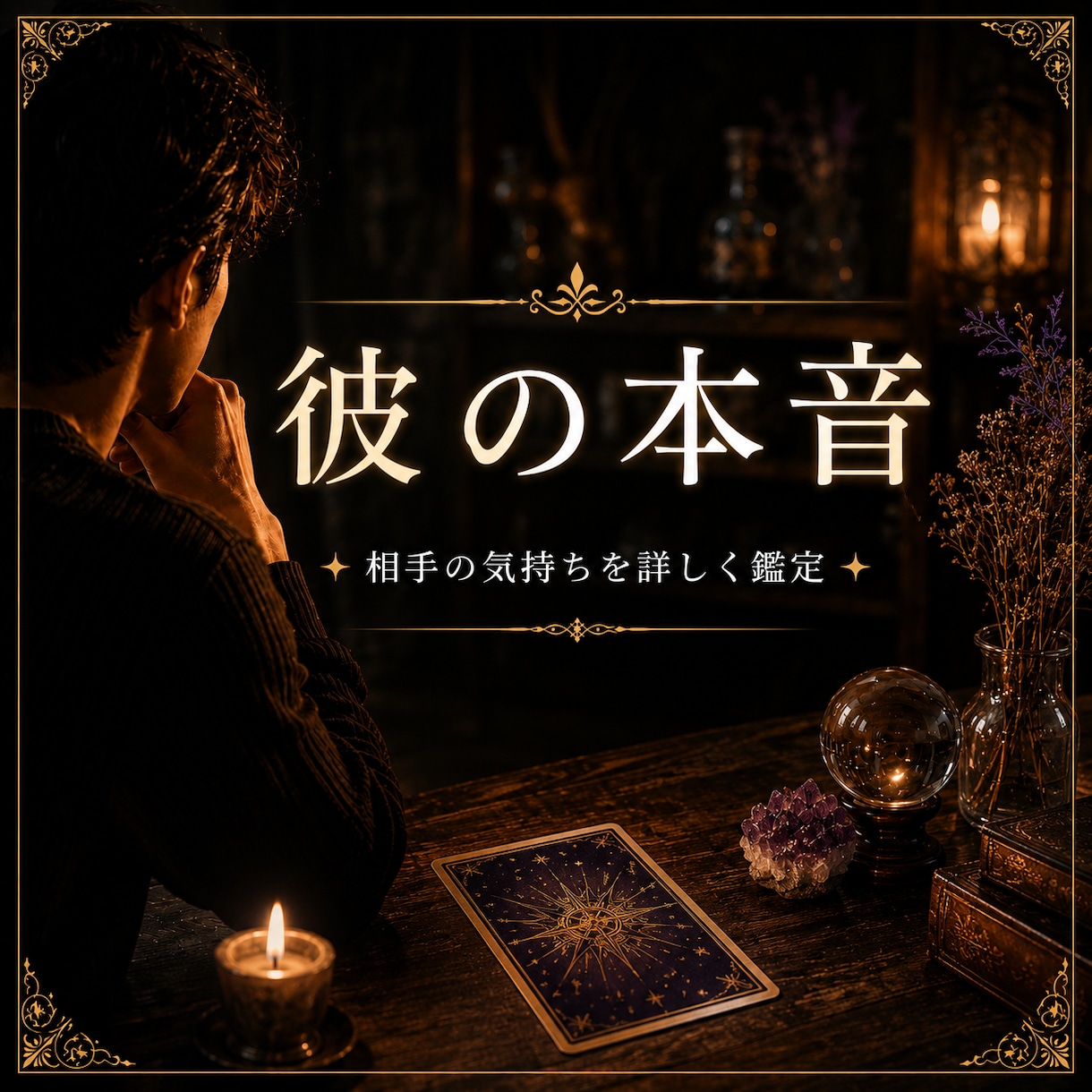 彼の本音を読み解きます。恋の行方を丁寧に鑑定します この先どうなる？不安や迷いを一人で抱え込んでいませんか？ イメージ1