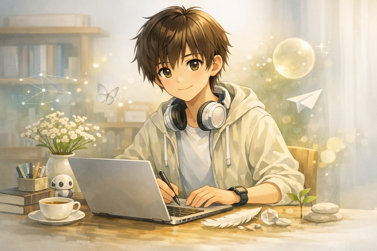 まだ形のない感情を、そっと言葉へ移します まだ言葉にならない気配を文章にします イメージ1