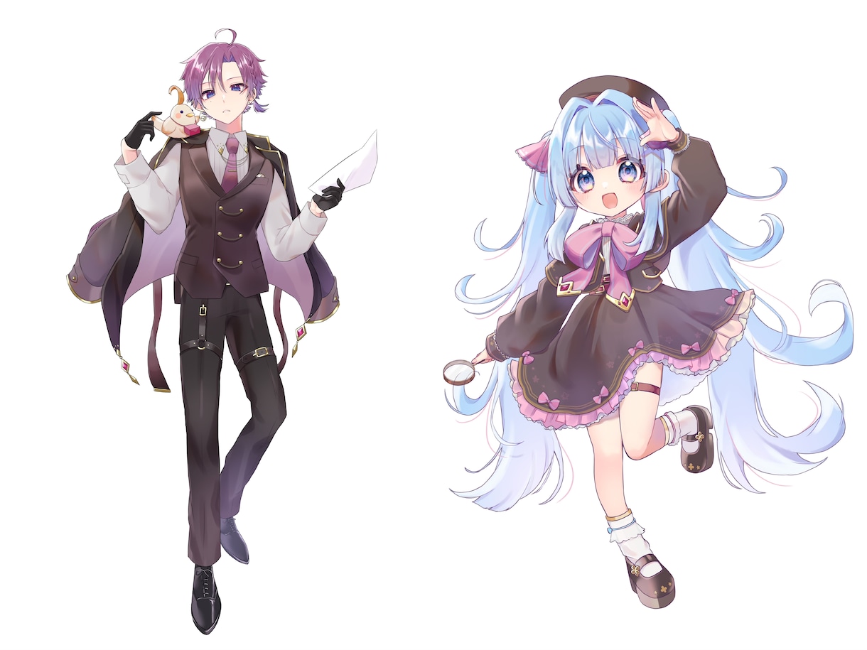 歌ってみた・MVのサムネや立ち絵イラストを描きます 映えるイラストをお届けします。お気軽にご相談ください！ イメージ3