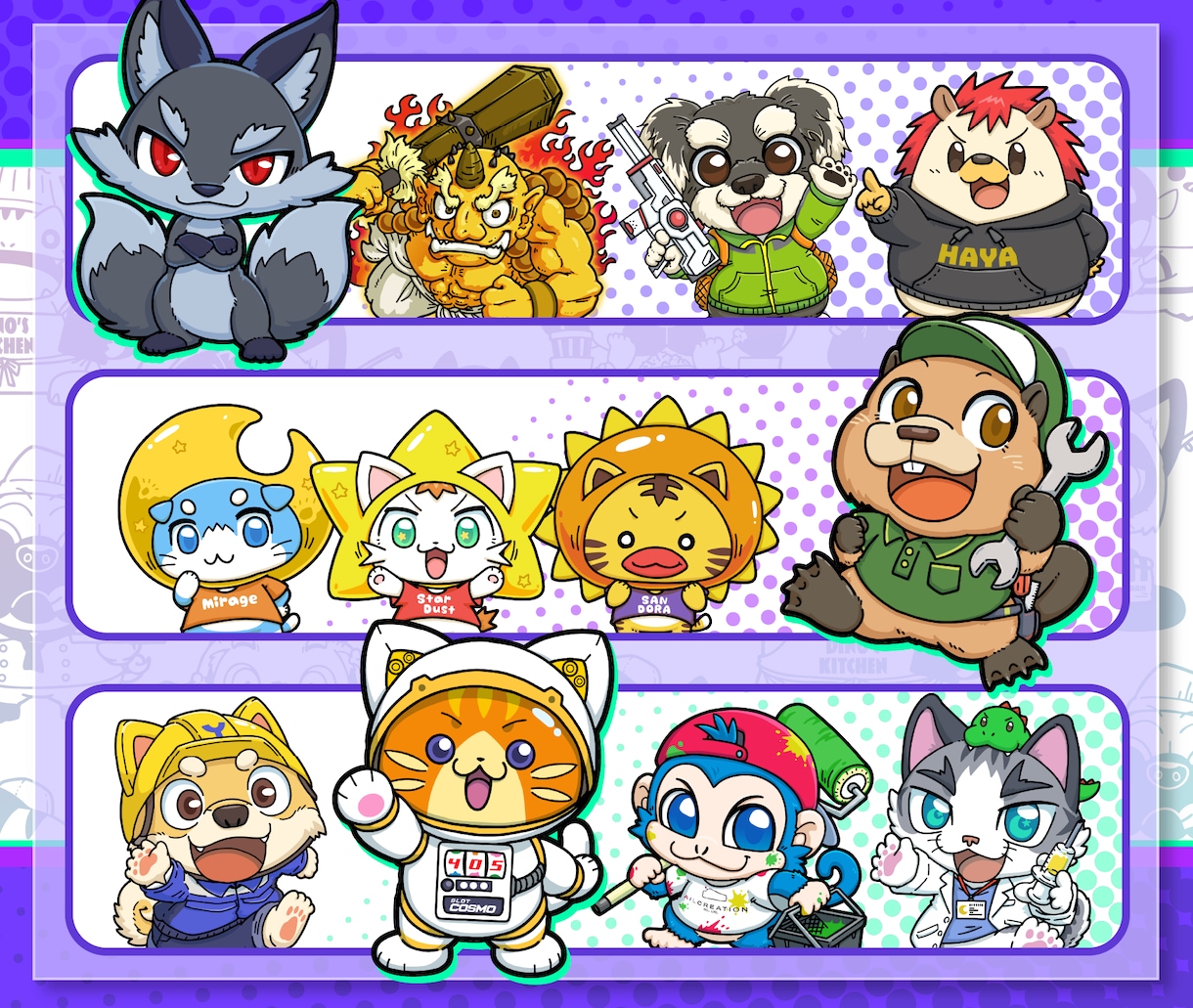 これで完璧！！こだわりオリジナルキャラ制作します ラフ修正無制限、商用利用可能！初めてでも安心サポート♪ イメージ6
