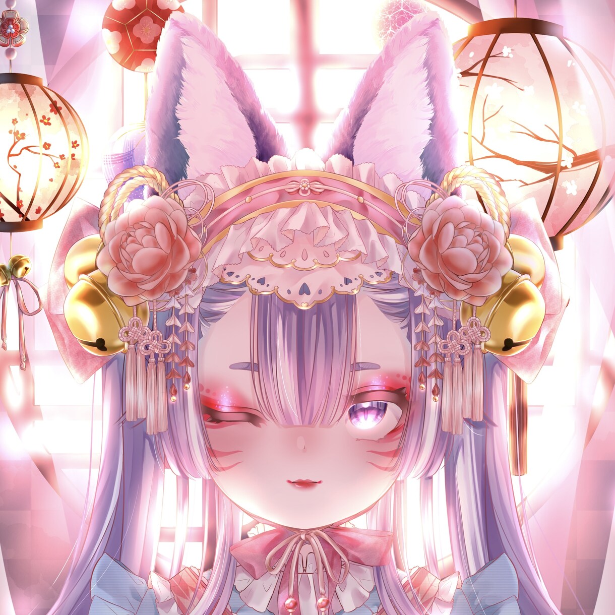 華やかなSNS映するアイコンのイラスト制作承ります ご希望に沿った丁寧で綺麗なイラスト描きます!! イメージ1