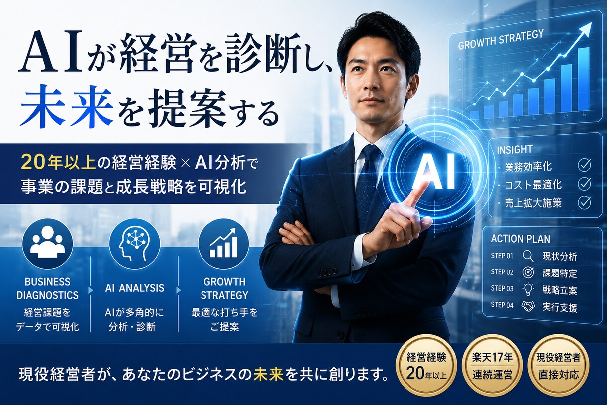 EC会社代表が業務AI化のチャット相談乗ります 診断レポート＋7日間のチャット相談・追加質問対応 イメージ1