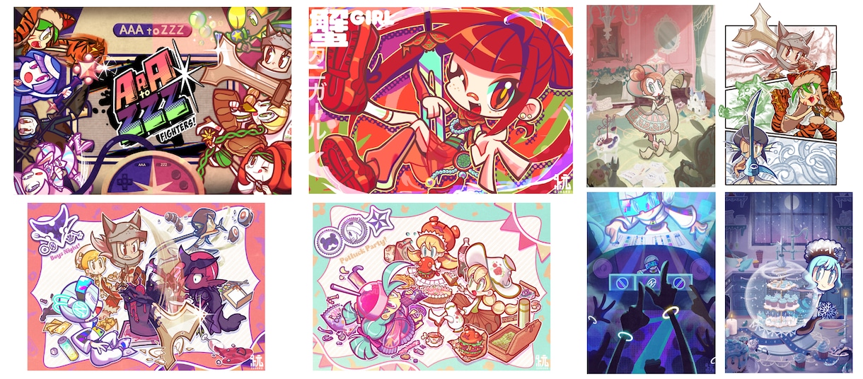 かわいいデフォルメカートゥーン調のイラスト描きます いつもと変わった個性的なキャラクターを見てみたい方に イメージ3