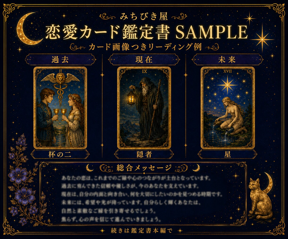 あの人の本音と二人の未来を深く読み解きます タロット×ルノルマンで気持ちと現実の両面を読みます イメージ3