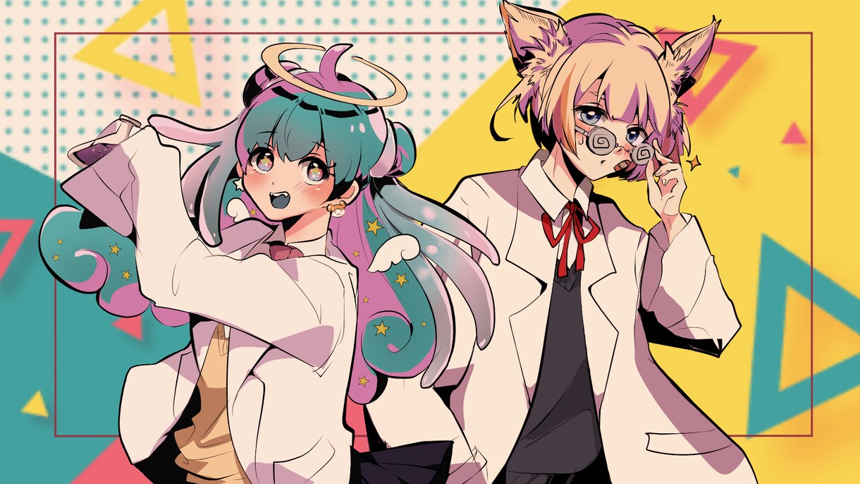ヘッダー、動画用サムネイルイラストの作成を致します ブログヘッダー、youtube動画作成用の1枚絵など イメージ8