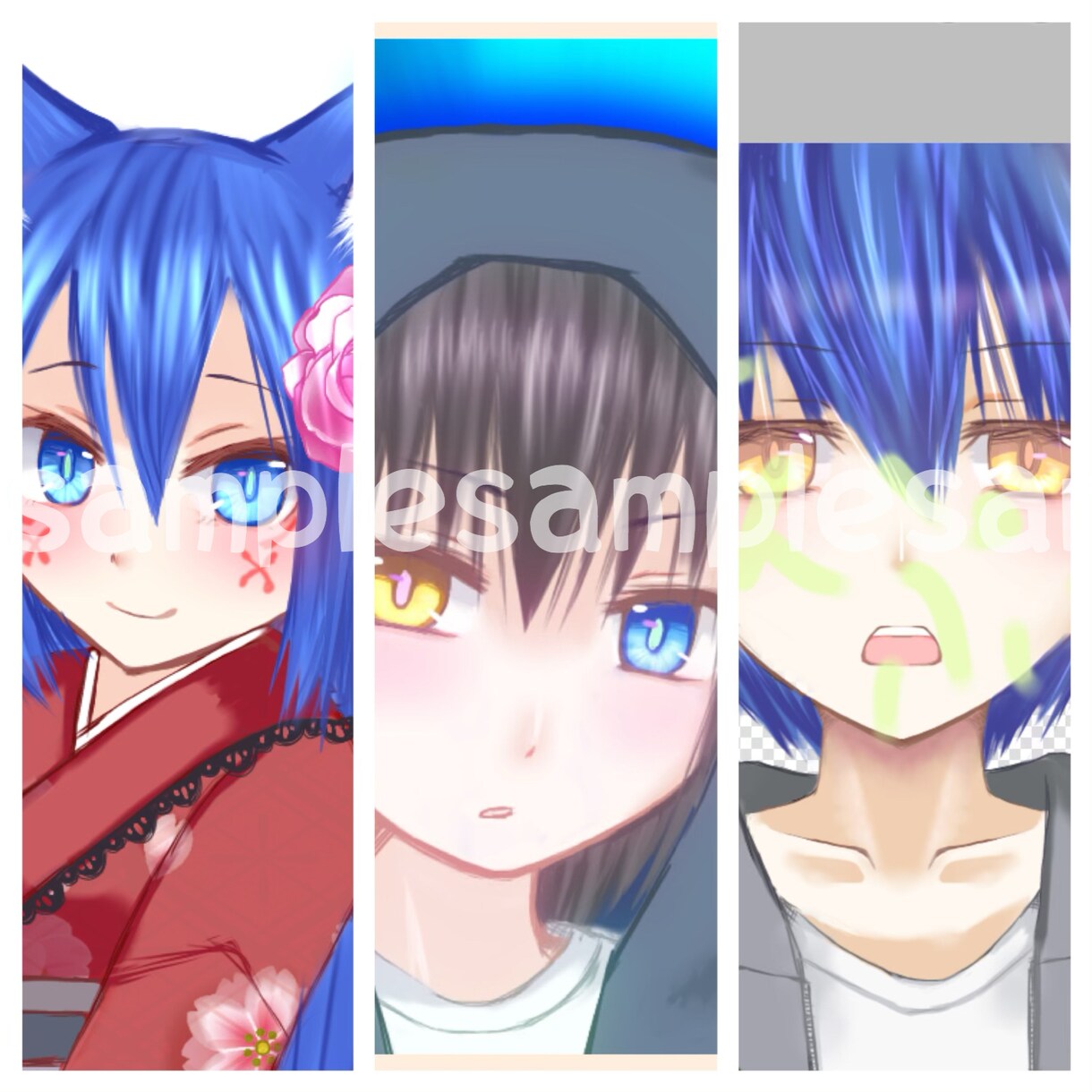 ふわふわなアイコン描きます かわいいアイコンなど！オプションで商用利用可能です！ イメージ1