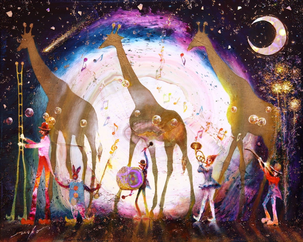 国際賞受賞の画家が《物語を感じるアート》を描きます ご家族や大切な方との物語を幻想的絵画としてお届けします イメージ8