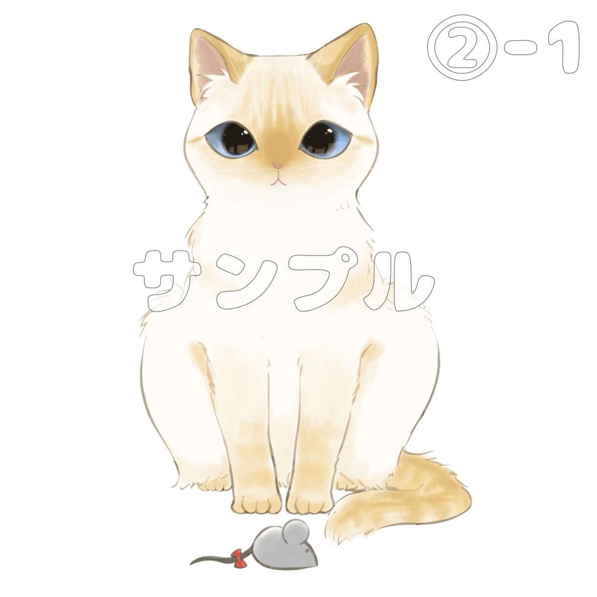おうちの猫ちゃんを可愛くイラスト化します それぞれの猫ちゃんの個性に合った表情で！ イメージ2
