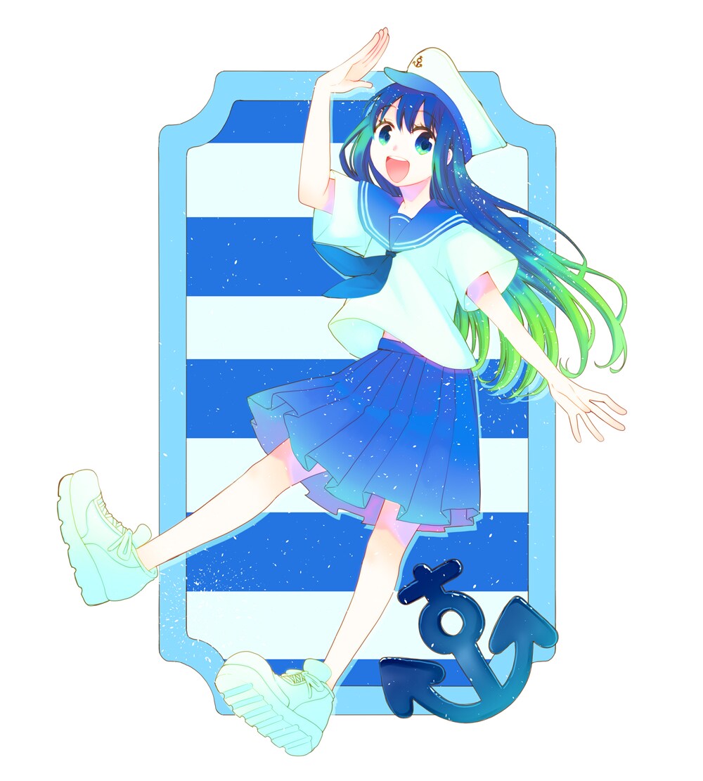 明るくきらめく爽やかなイラスト作成致します SNS、動画、配信、立ち絵、ミニキャラetc.に対応してます イメージ3