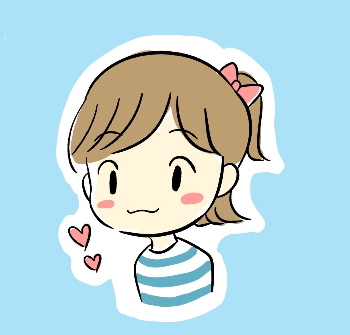 使いやすいシンプル＆ゆるかわいいアイコン作成します 普段のSNSアイコンを変えてちょっとテンションが上がる⤴ イメージ1