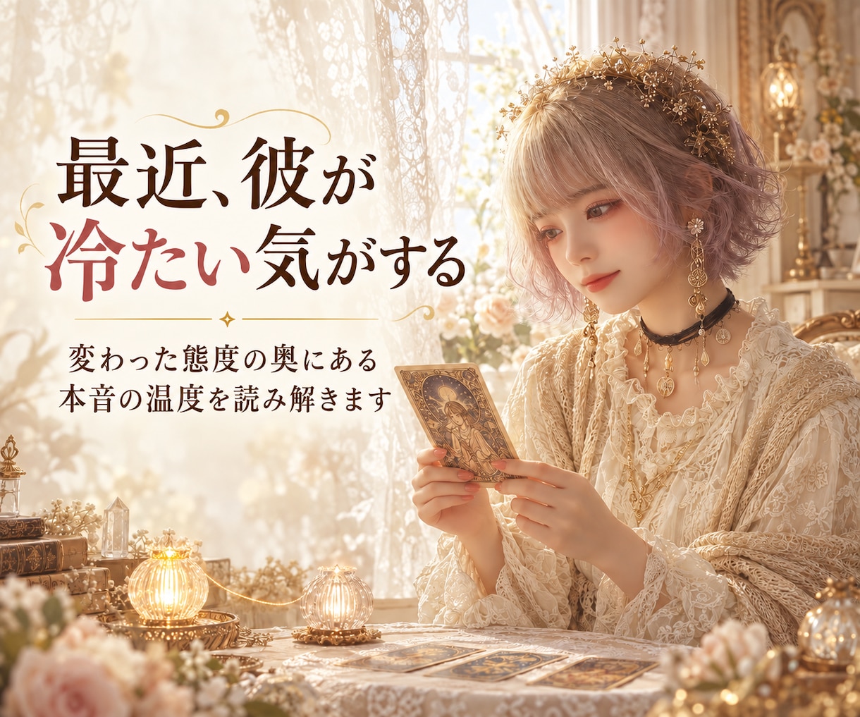 最近冷たい彼の気持ちの変化を読み解きます 冷めたのか余裕がないのか、態度に隠れた本音の温度を視ます イメージ1