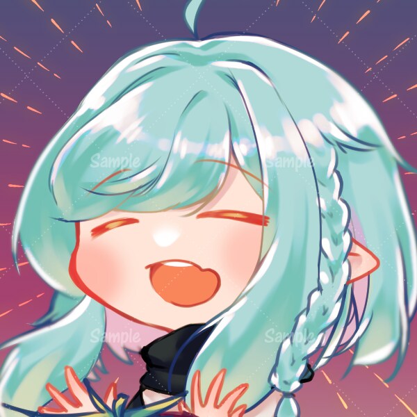 SNSアイコンや立ち絵を制作いたします 可愛い女の子からクールな男性まで　お気軽にご相談ください！ イメージ4