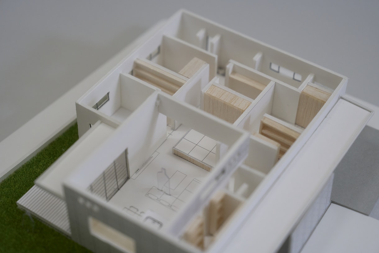 手書きスケッチ、簡単な図面から建築模型を制作します 人の手で造る温かみのあるやさしい建築模型 イメージ5