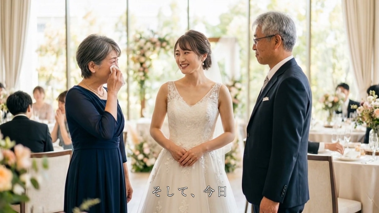 式を挙げないお二人へ入籍記念ムービー作ります 写真が動き出す、一生残る記念ムービー イメージ4