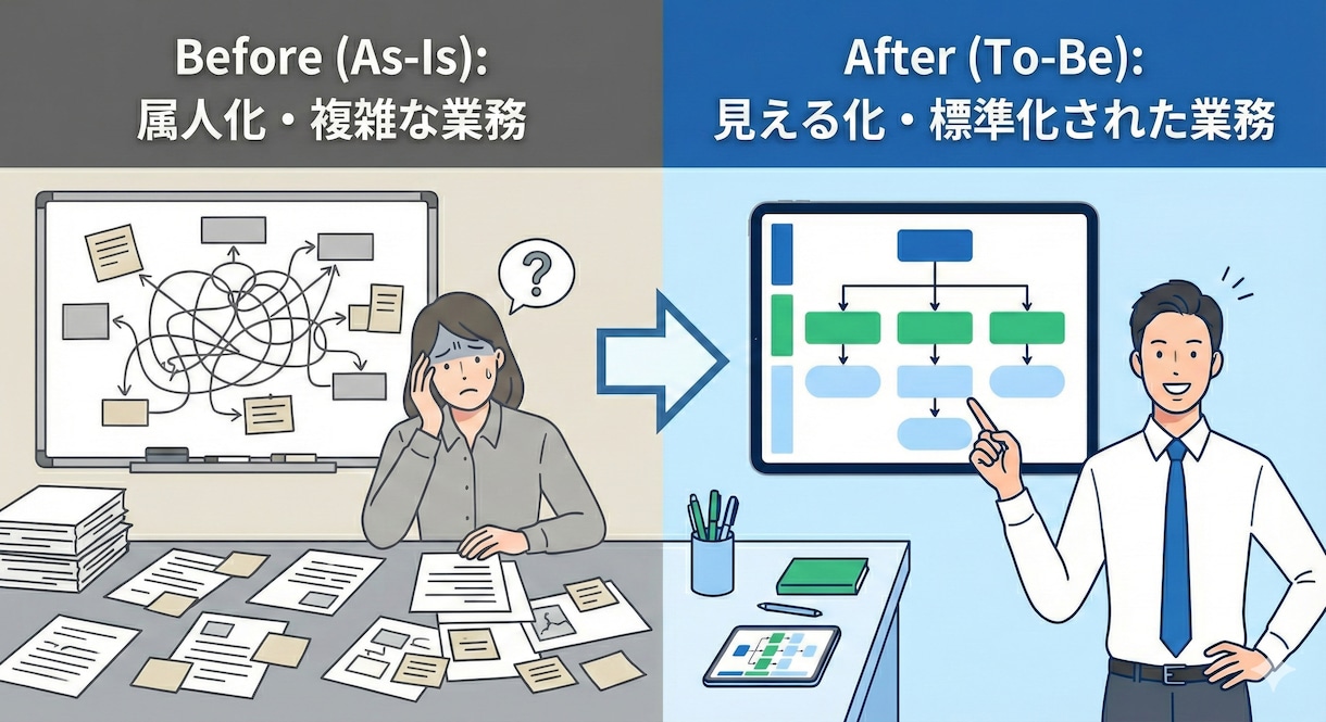 プロが業務フロー図作成！属人化解消・効率化します プロ品質｜属人化解消・システム導入の準備に イメージ3