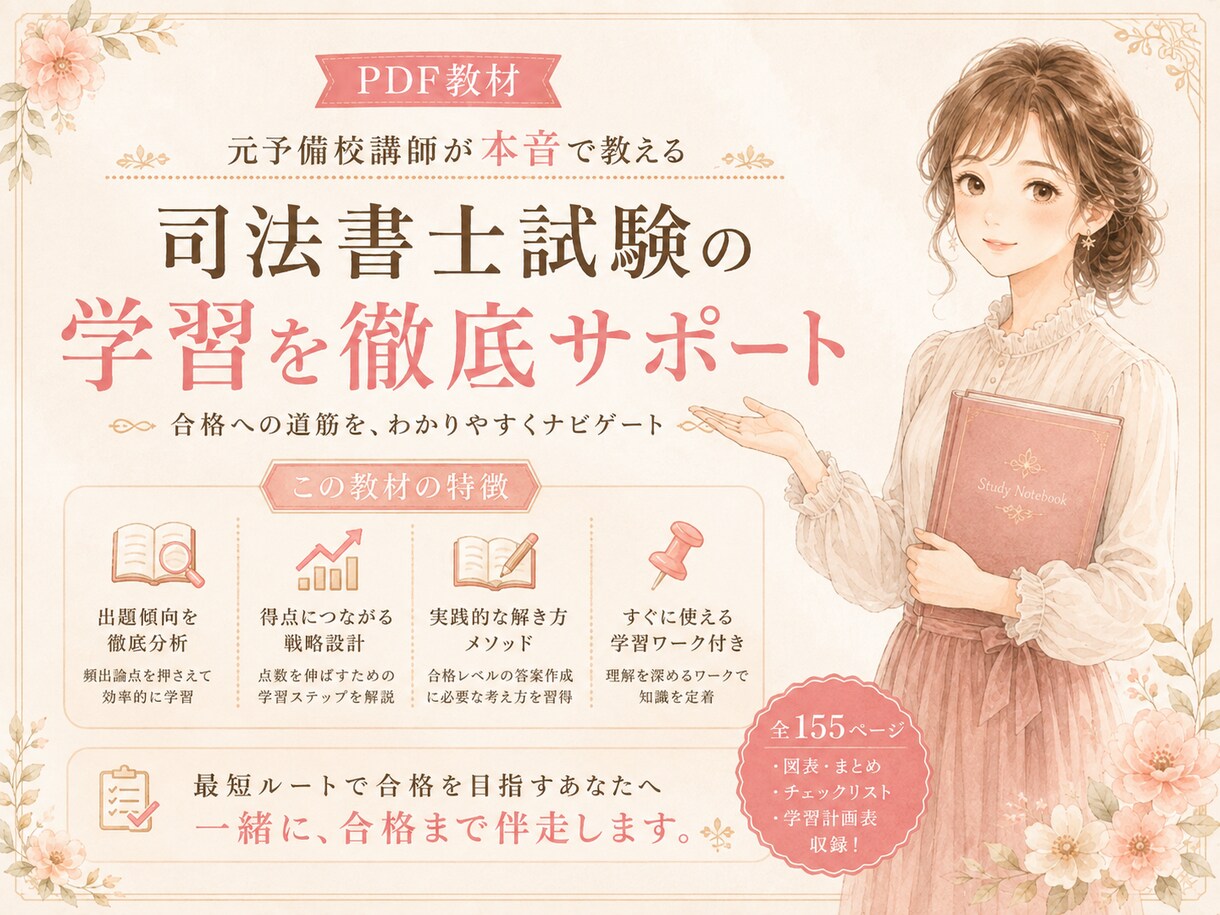 元予備校講師が司法書士試験の本音を教えます 予備校の立場では言えなかった勉強法を公開 イメージ2