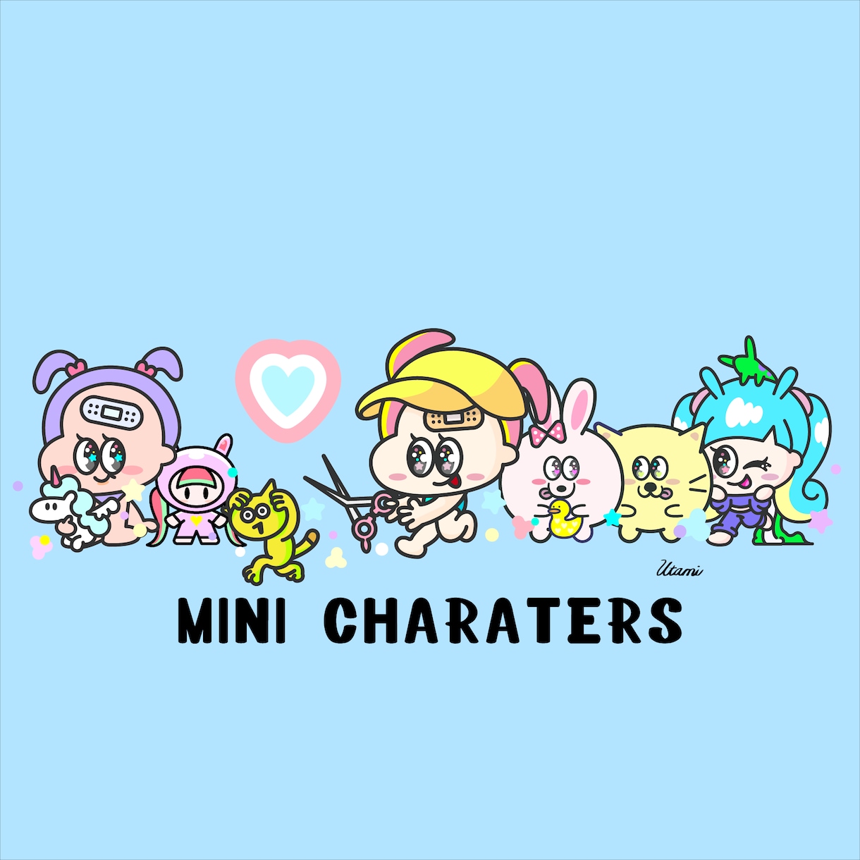 ミニキャラ作成ます 【商用利用可】ポップでかわいいミニキャラ作成します！ イメージ1