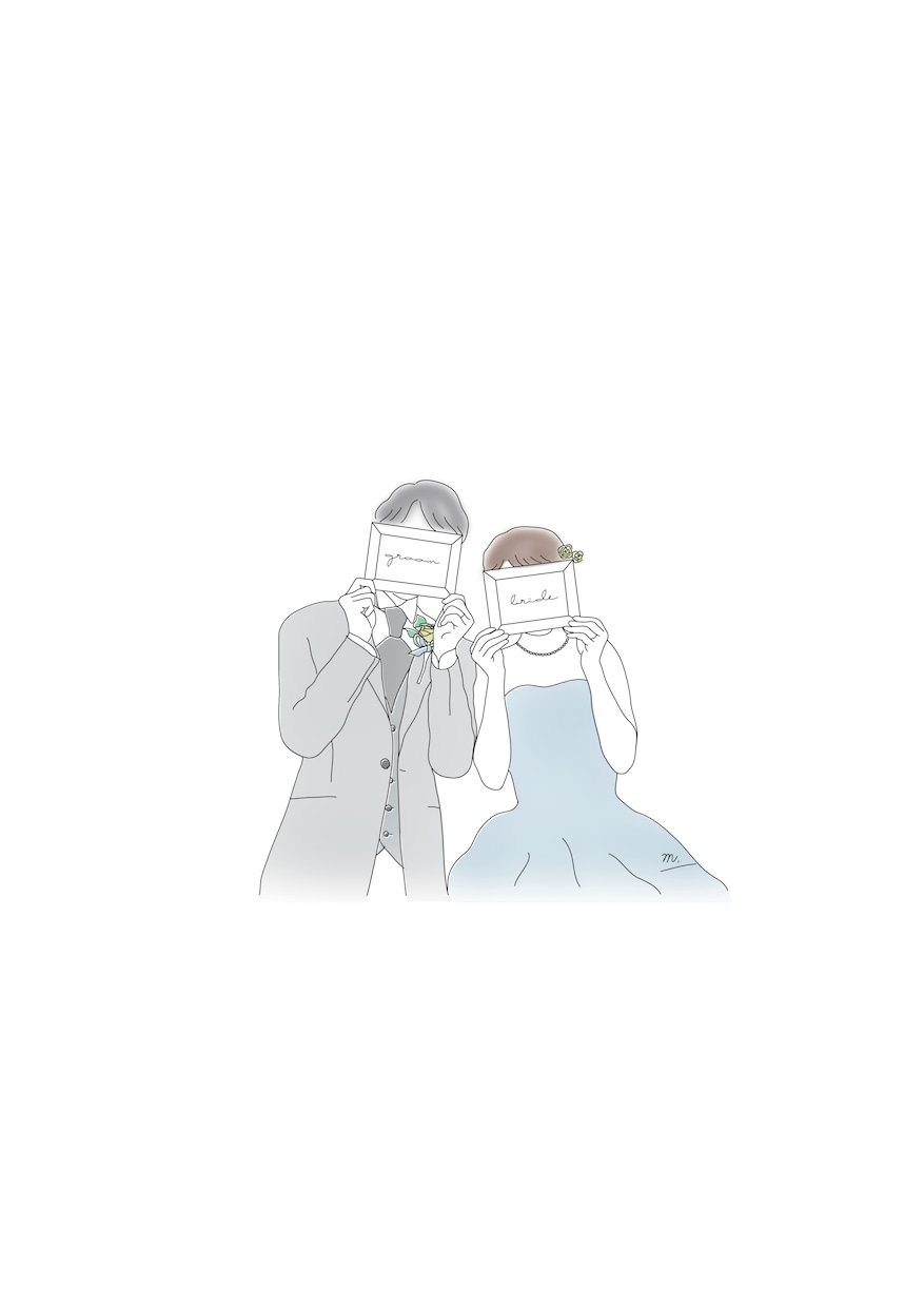写真から線画イラストを作成します お子様や結婚式の記念やプレゼントにいかがですか？ イメージ5