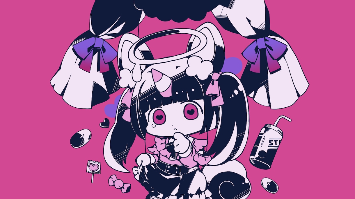 デフォルメ絵柄でサムネイル・動画用イラスト描きます 歌ってみたやオリジナル曲、サムネイラストを描きます！ イメージ3