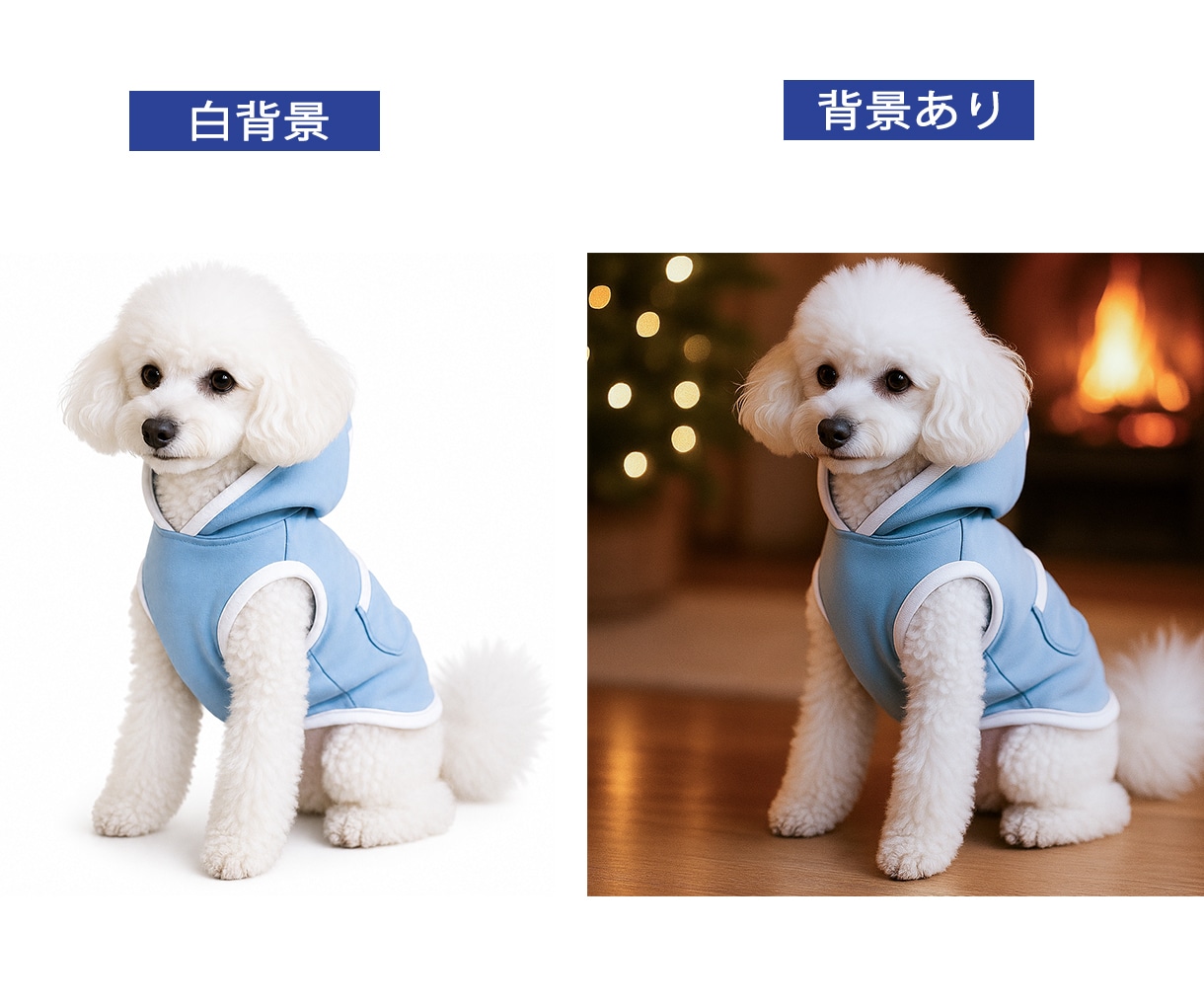 平置き写真からペット着用画像を作成します ペット服販売の商品ページに。平置き写真で作成可能。 イメージ5