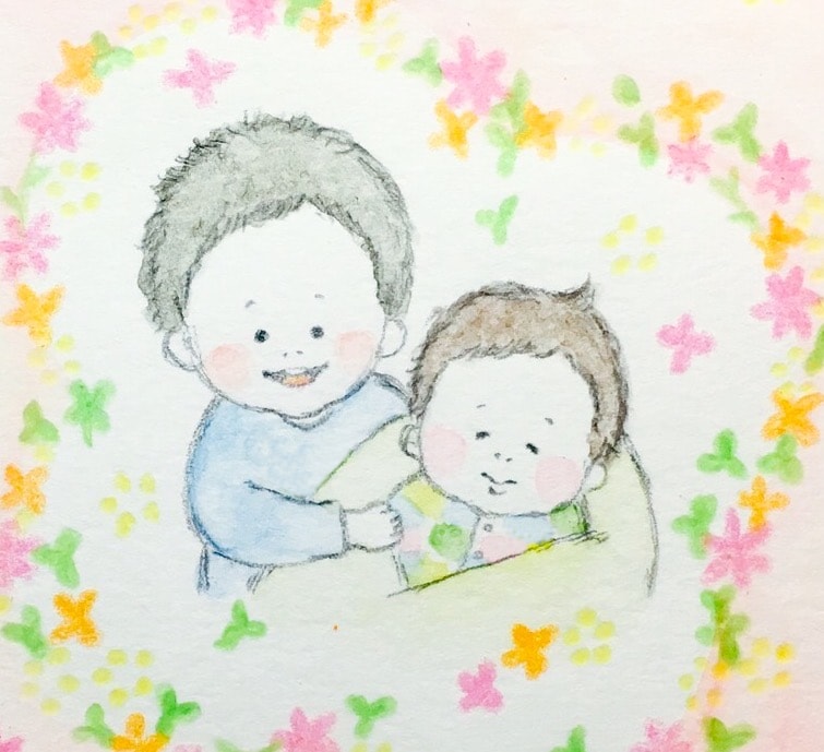 ほっこりするような優しい雰囲気の似顔絵を描きます 心温まる似顔絵のアイコンを作成します イメージ5