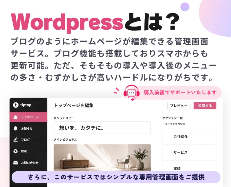 WordPressテーマ＋管理画面導入します 【安心の導入サポート】プロ仕様テーマ配布＋設置代行一式 イメージ3