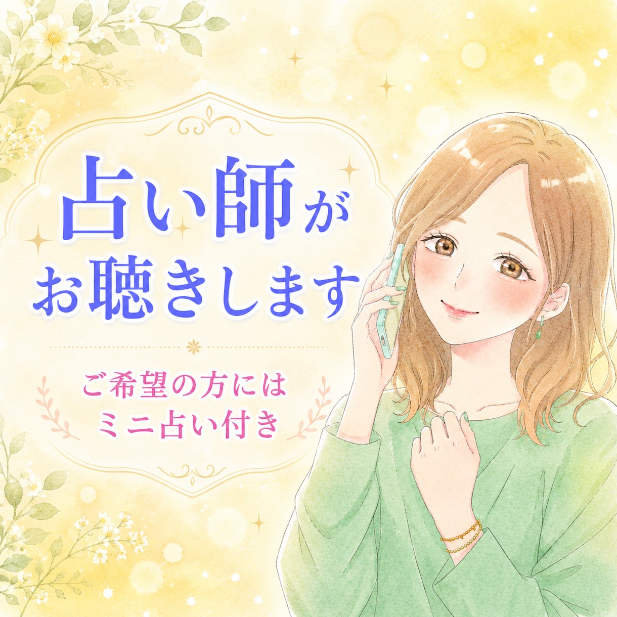 占い師が やさしくお聴きします 様々なお悩みを聴いてきた占い師です。安心してお話しください。 イメージ4