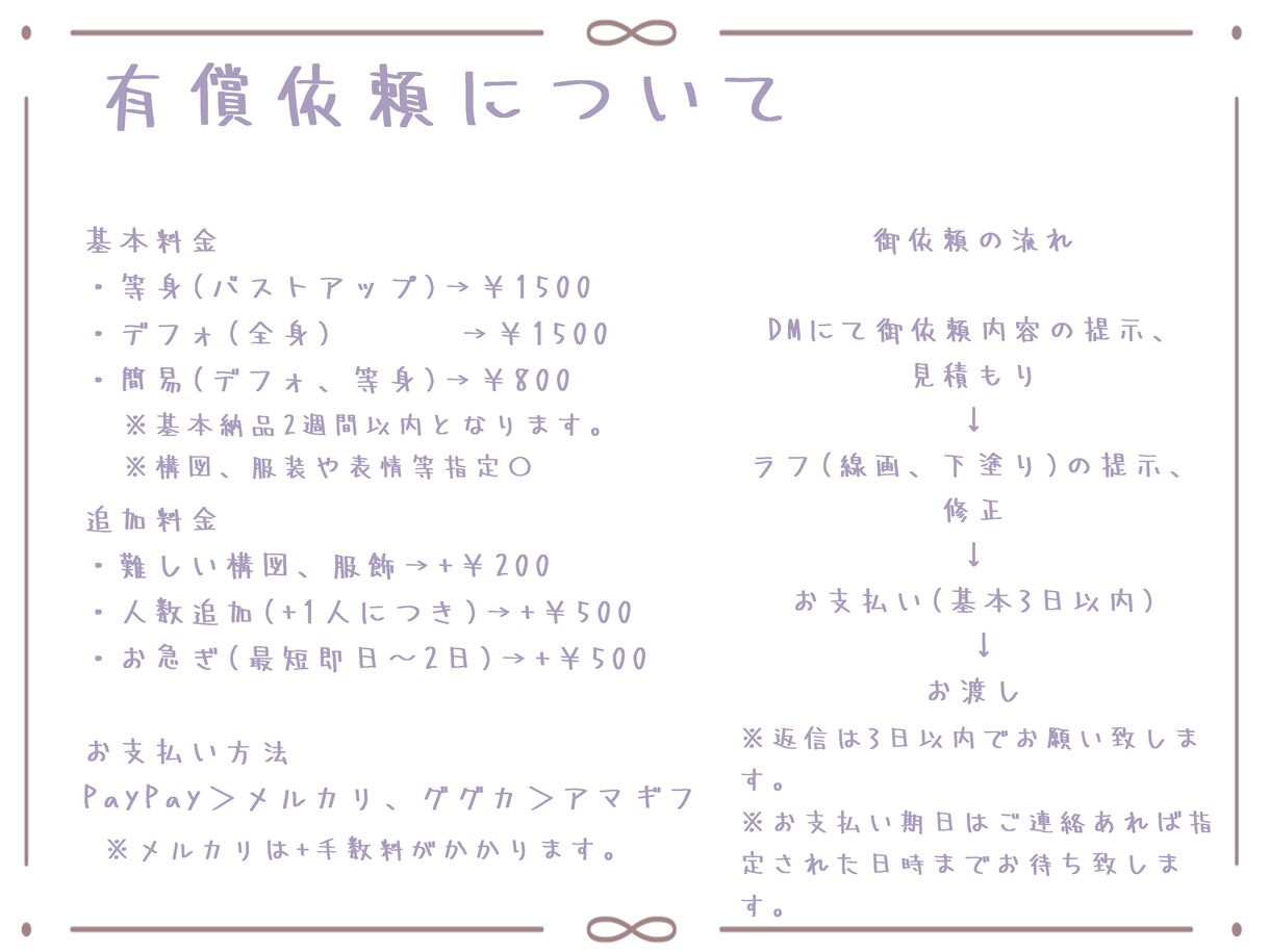 ふわふわしたイラスト、夢絵を描きます 貴方専用の可愛いイラストをお描きします イメージ2